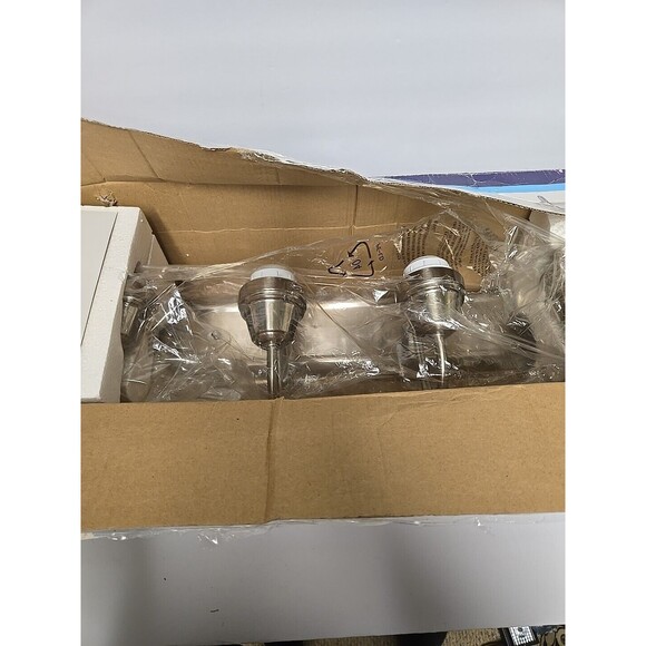 Westinghouse 63103 24"W 4 Light Bathroom Vanity Light - Brushed Nickel TESTED - Picture 5 of 5